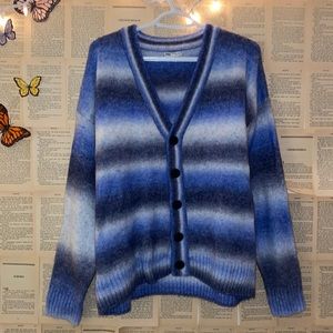 Zara blue ombré cardigan